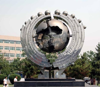 戶(hù)外鏡面地球儀不銹鋼雕塑定制