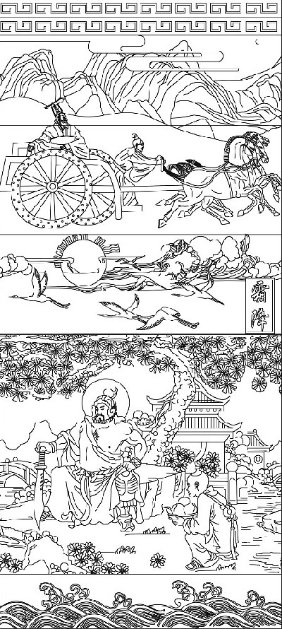 霜降浮雕雕塑原創(chuàng)手繪設(shè)計稿